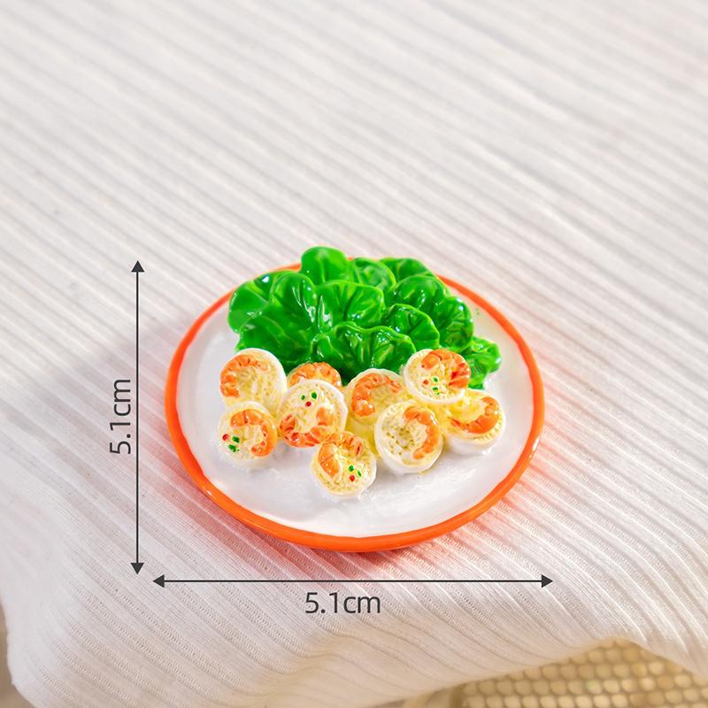 Имитация Мультяшная Вьетнамская Еда Игровой Стол Посуда Смола DIY Аксессуары Кастрюли и Ложки Кухонная Модель Украшения для Машины