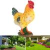 Chicken Figurine Resin Chicken Statue Garden Ornament Farm Animals Collection for Outdoor Backyard Patio Lawn Decoration