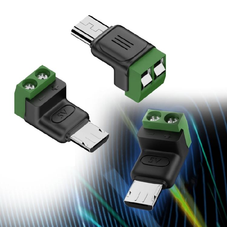 Двойного назначения Micro USB на 2-контактный клеммный разъем 5V3A Адаптер-зарядное устройство для бытовой электроники, игрушек