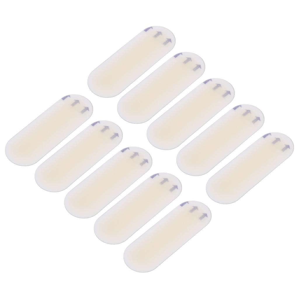 10 шт. гелевых накладок для защиты от мозолей 20x60 мм, наклейки для защиты от мозолей, предотвращающие износ стопы, гелевые накладки на высокие каблуки