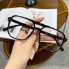 TR Anti-blue Light Glasses Double Beam Square Female Ins Big Face Slimming Net Red Korean Version
