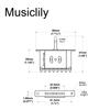 Musiclily 3-Way Lever Switch with Screws, Metric, for Telecaster Electric Guitars