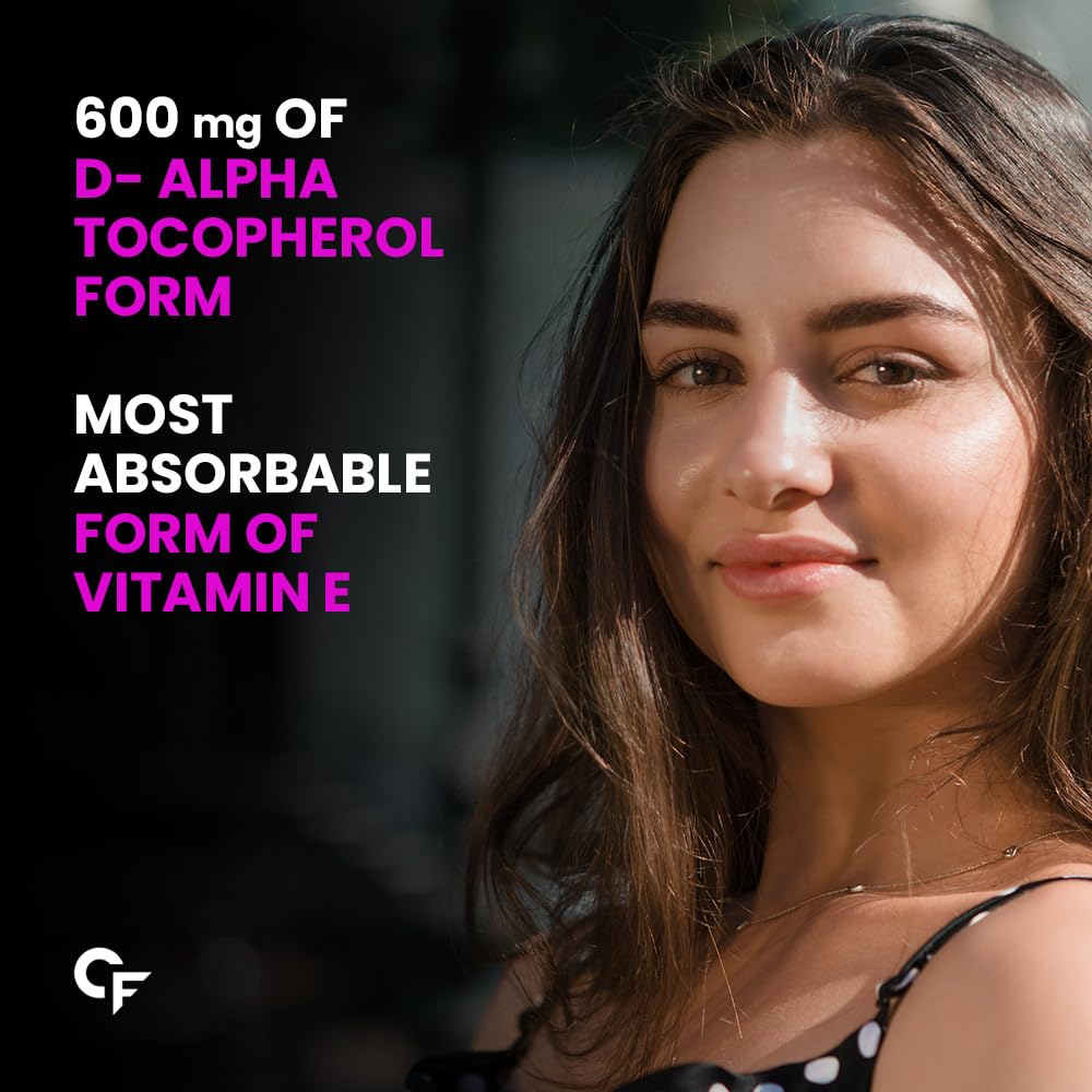 Carbamide Forte 600 Mg Vitamin E Capsules For Face And Hair Care Paraben Free Beauty Supplement 60 Capsules X Pack Of 2 Twin
