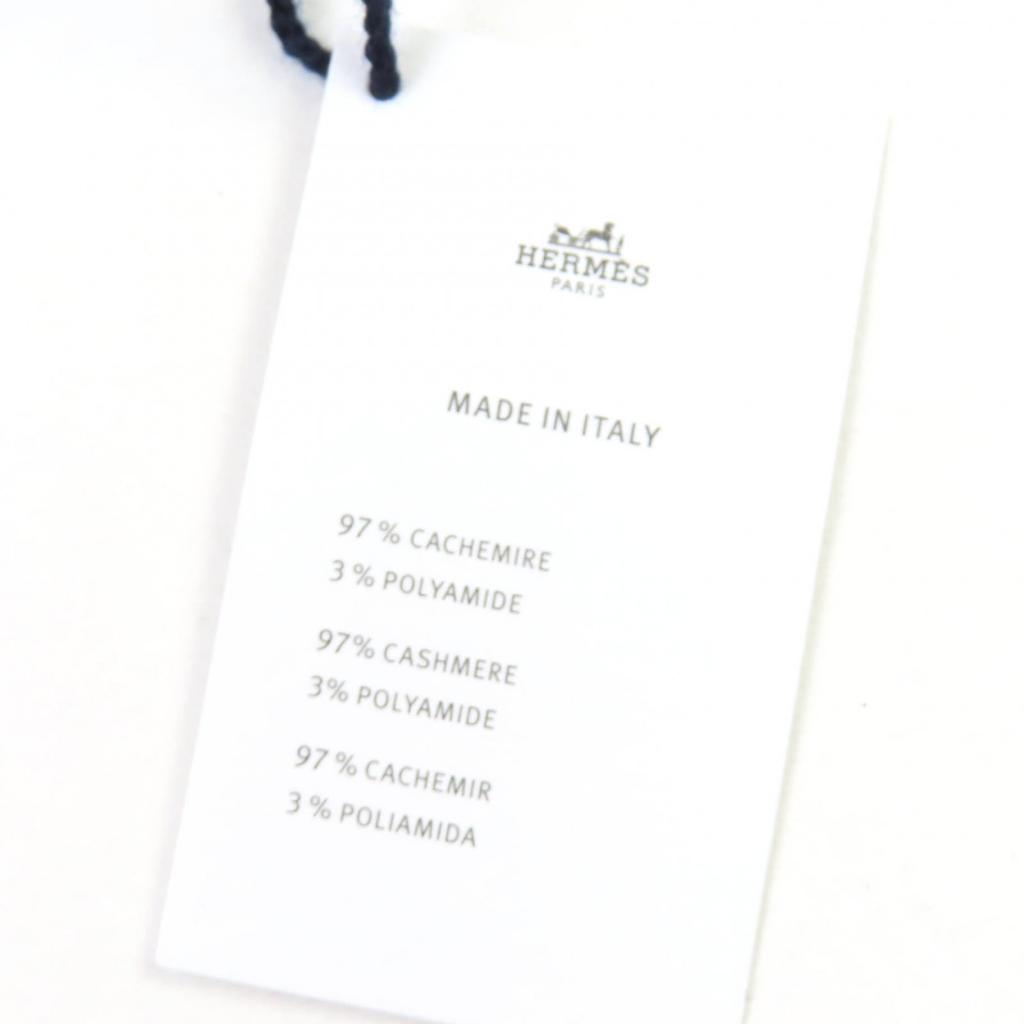 Pristine HERMES gloves Serie Metal Knit Navy cashmere Women S Used