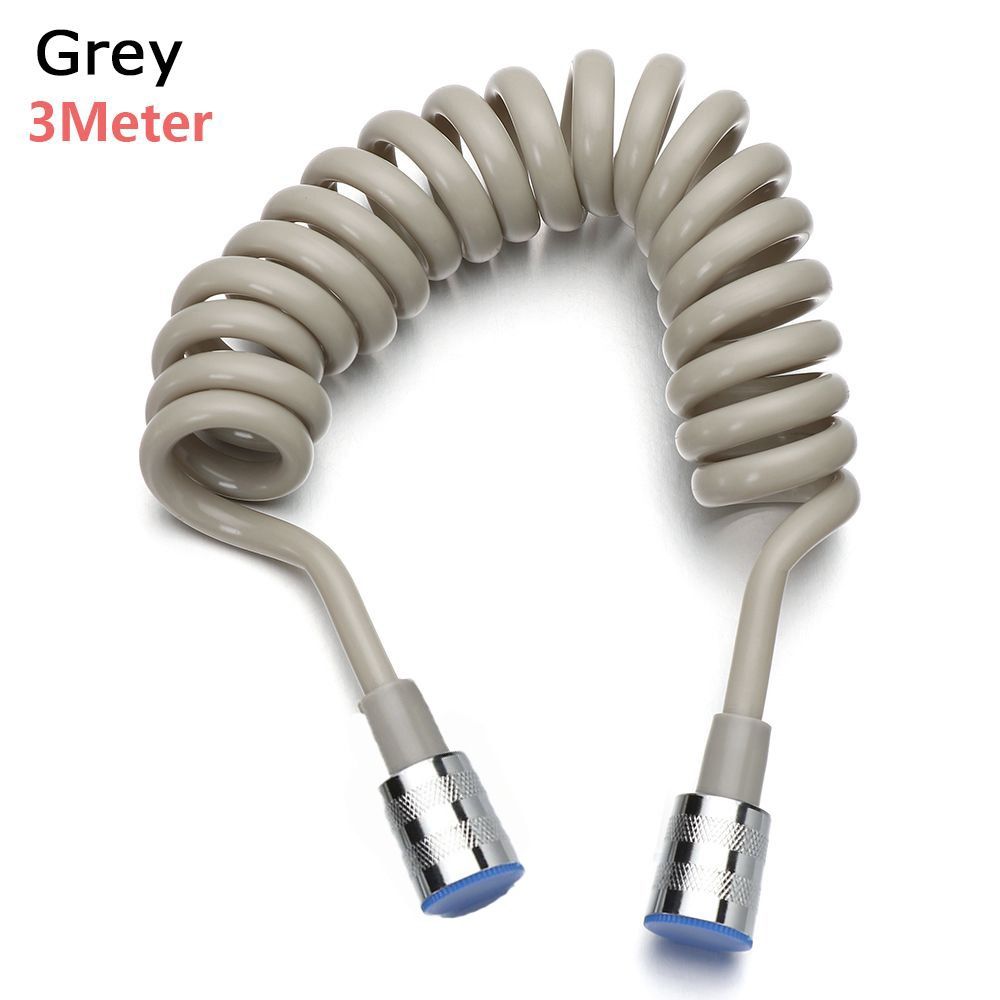 Style Anti-wrap Flexible Toilet Bidet Spring Shower Hose Water Plumbing Bath Sprayer Connect Pipe