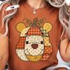 Comfort Colors Winnie the Pooh Fall Shirt: Pumpkin Patchwork Tee