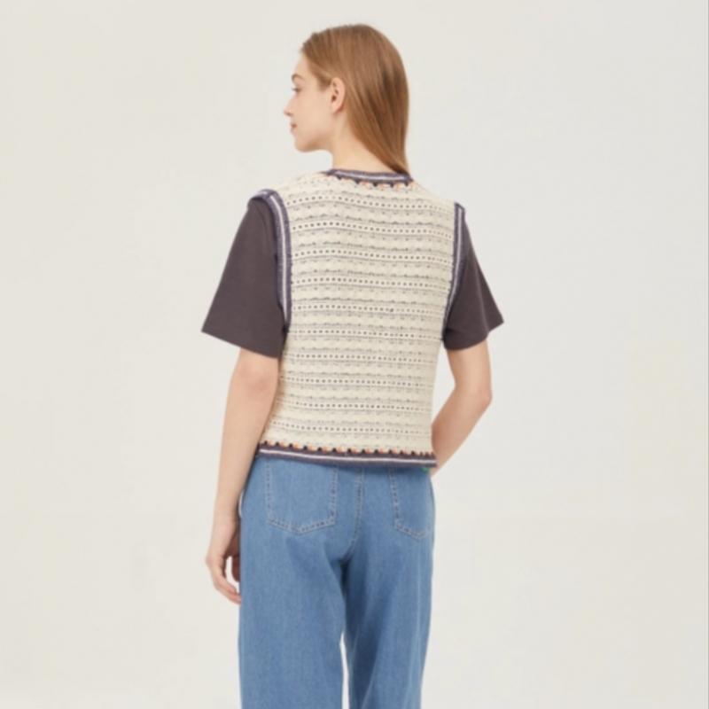 Benetton Жилет Benetton с кружевной вышивкой Bajpb5531