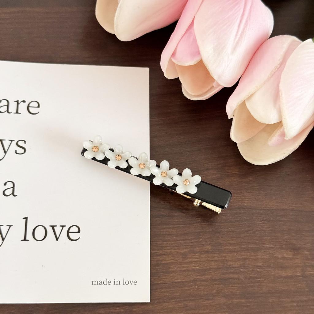 Роскошная большая заколка для волос в виде цветка, очаровательный зажим из ацетата и страз для женщин