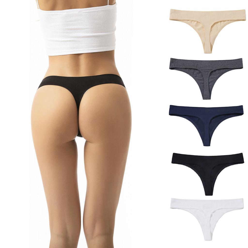 5 шт. в упаковке. Женские бесшовные трусы. Женские хлопковые трусы с утягивающим эффектом. Женские футболки с низкой талией.