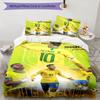 3pcs Neymar16 Design Cover Set - HD Printed Bedding with 1 Cover and 2 Pillowcases - Perfect for Home and Dorm Decor