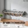 Zhebu Commercial 6-Compartment Stainless Steel Wall-Mounted Food Pan Rack Set