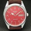 JAPAN VINTAGE REFURBISHED SEIKO 5 AUTOMATIC 6309A MENS RED DIAL WATCH a441267-4 Sk-a441267