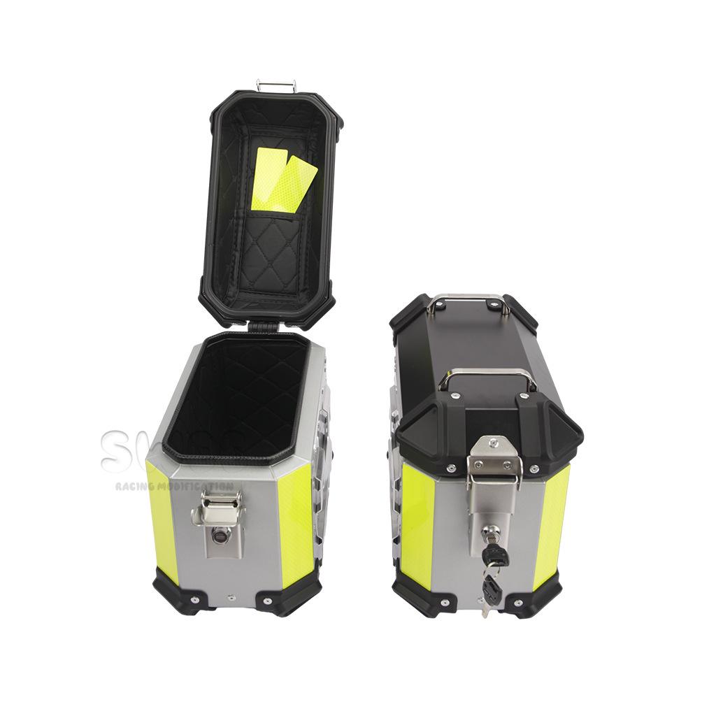 Универсальные мотоциклетные алюминиевые боковые кофры – Водонепроницаемые, Противоударные, Быстросъемные (18 л/28 л/35 л)