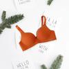 Women Bra Letter Print Adjustable Strap No Steel Ring Push Up Seamless Breast Support 3/4 Cup Stretch Women Brassiere Women Underwear