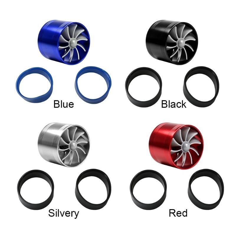 Car Air Intake Turbonator Single Fan Turbine Automobile Intake Turbo Vehicle Engine Turbocharger Power Conversion Accessories