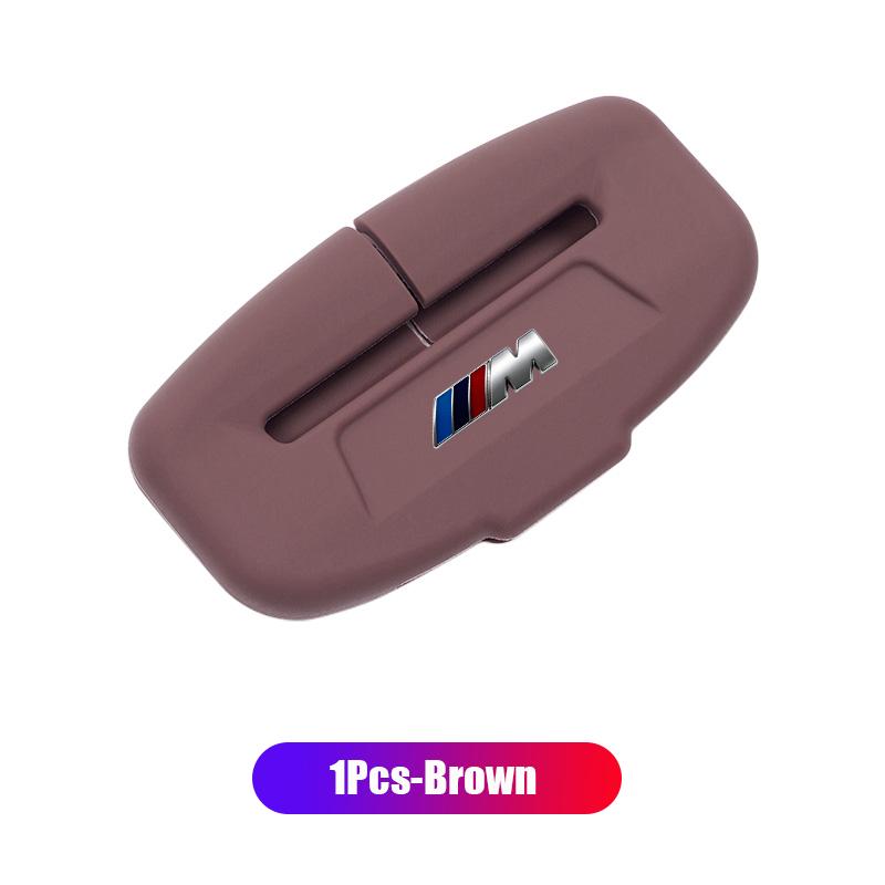 2Pcs Silicone Car Seat Belt Buckle Protective Cover Decorative Accessories For BMW X1 X2 X3 X5 X4 X6 F20 F10 F07 E70 E46/Sticker UDXKW1