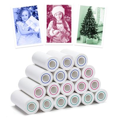 Детская камера, рулон бумаги для заправки, цветная проявка, красный, зеленый, синий, термокамера мгновенной печати, фотопринтер для девочек, мальчиков, подарки на день рождения, Рождество