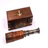 Handcrafted Brass Nautical Telescope Replica Spyglass Nautical Collectible Decor Functional 38.1 Cm Brass Telescope with Box