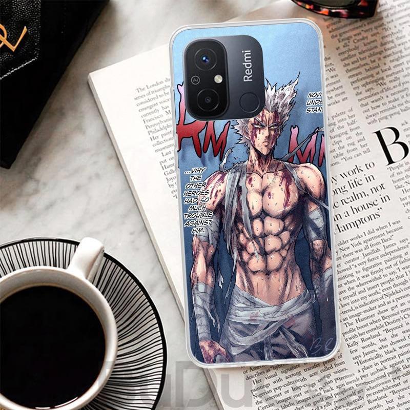Чехол-обложка One P-Punch-Man Garou для Xiaomi Redmi 14C 13 13C 12 12C 10 10C 9 9C 9T 9A Чехол для телефона 10A 8A 8 7A 7 6A 6 Pro K70 K60 K40 1