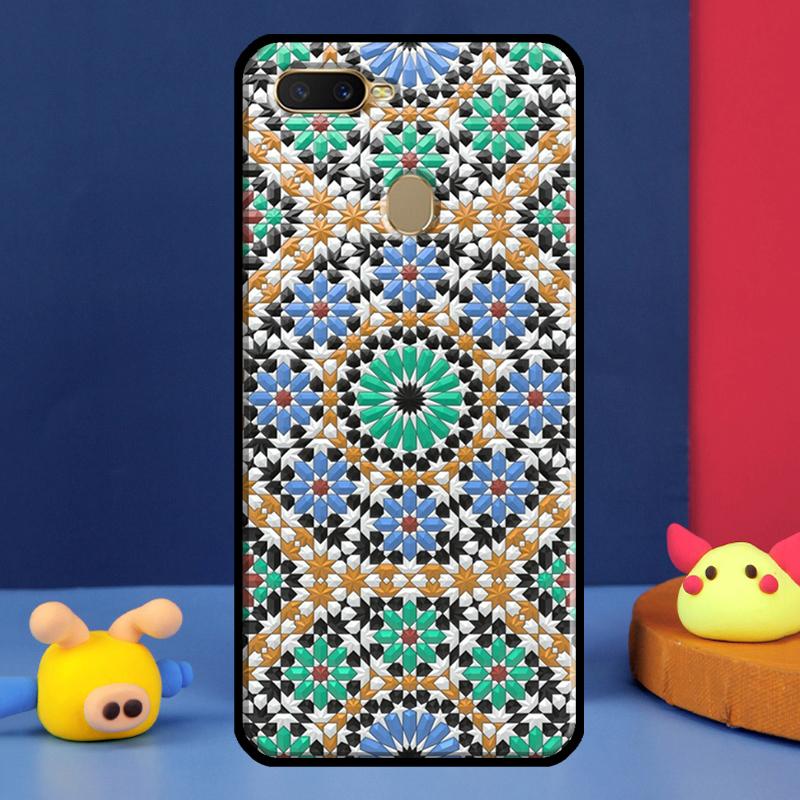 Марокканский чехол-плитка для Oppo A96 A76 A16 A74 A94 A54 S A57 A77 A58 A78 A98 A5 A9 A91 A15 A17 A52 A72