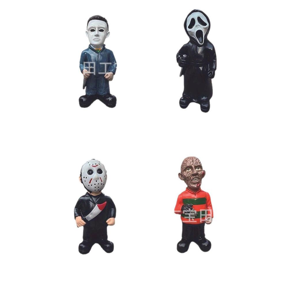 Садовый гном из фильма ужасов Убийца-клоун Кукла Украшение Смоляные поделки