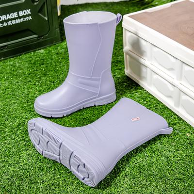 Женские непромокаемые ботинки, взрослые резиновые полусапоги, нескользящая водонепроницаемая обувь, бархатные кухонные резиновые туфли, модные