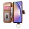 For Samsung Galaxy A55 5G Case RFID Blocking Zipper Wallet PU Leather Mobile Cover