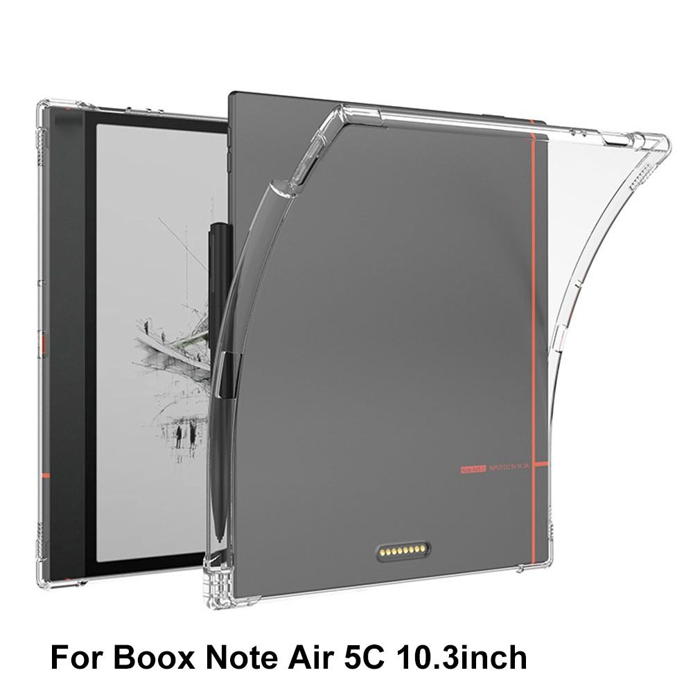 Противоударный чехол для 10,3-дюймовой электронной книги, подушка безопасности со слотом для стилуса, защитная крышка, прозрачная задняя панель из ТПУ для Boox Note Air 5C