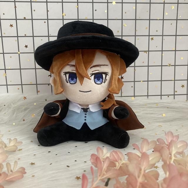 Аниме Bungou Stray Dogs, плюшевая игрушка Эдогава Рампо Накахара Дазай Осаму, плюшевая кукла, персонаж для косплея, милая мягкая подушка 20 см