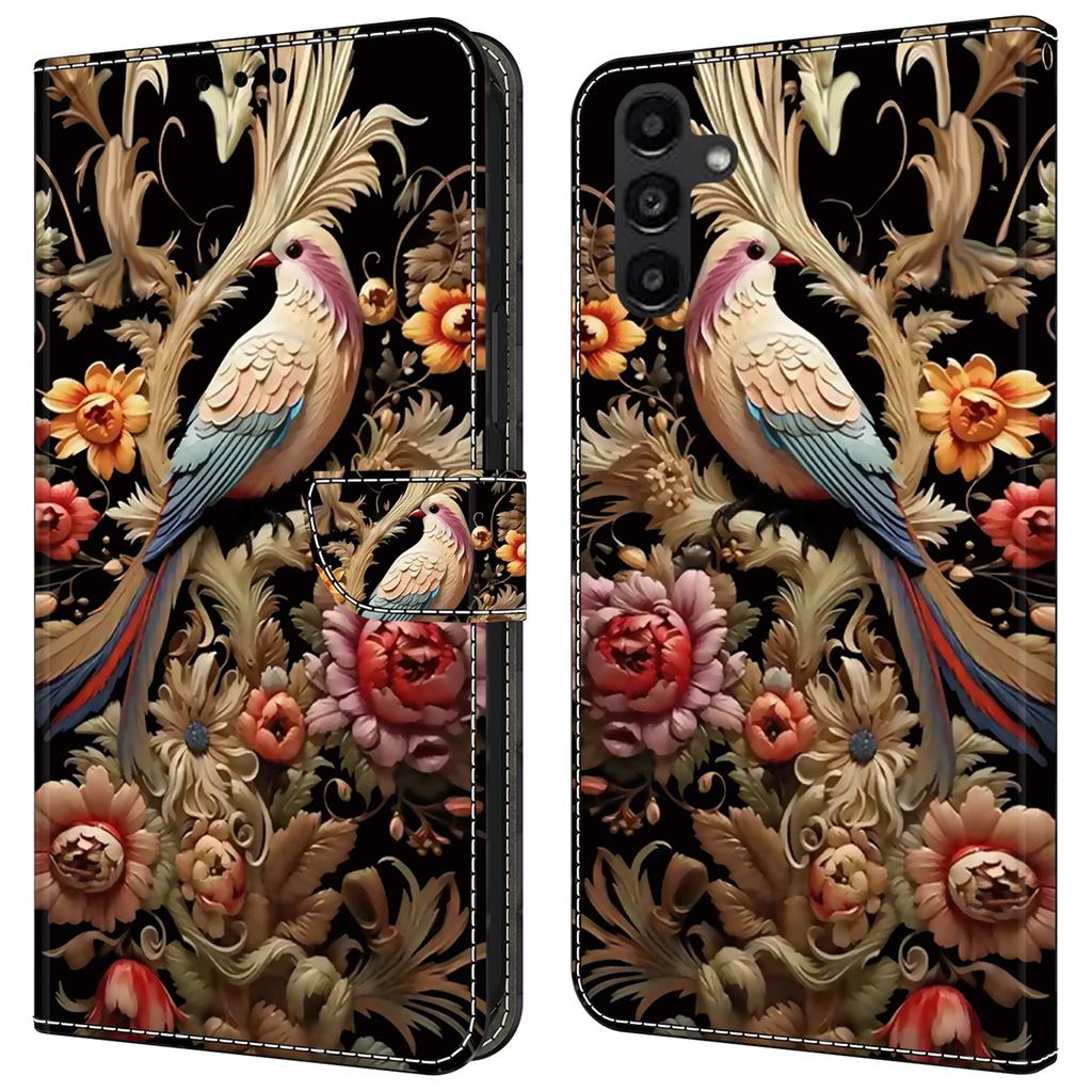 For Samsung Galaxy A14 5G/A14 4G Phone Case Pattern Print Leather Wallet Cover