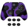 EXtremeRate PlayVital 3D Шипованный Силиконовый Чехол-Кожа с 6 Черными Накладками на Стикеры для Геймпада Xbox Series, Мягкий Резиновый Защитный Чехол для Беспроводного Геймпада Xbox Core