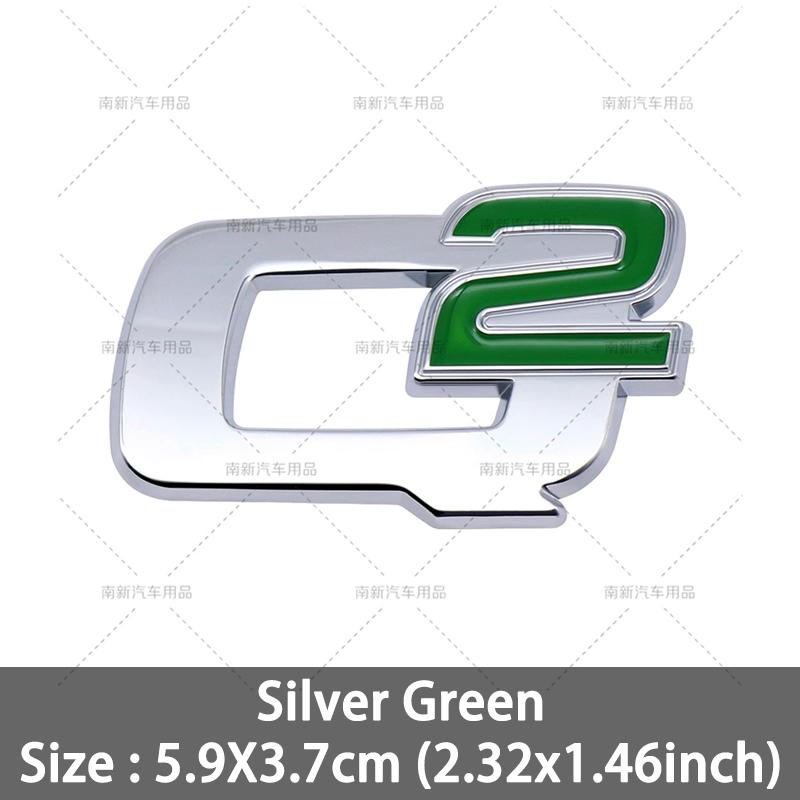 RZUD8 3D Metal Q2 Q4 Letter Badge Rear Giulia Stelvio Trunk Emblem Car Stickers For Alfa Romeo Giulia Stelvio Car Styling Accessories