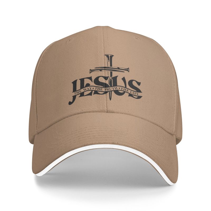 Classic Jesus The Way The Truth The Life Baseball Cap Adult Religion Christian Faith Adjustable Dad Hat Women Unisex Sun Protection