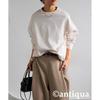 [antiqua] [Antica] Big Silhouette Ron T Ladies 100% Cotton ZA-00240 Onesize 03 White
