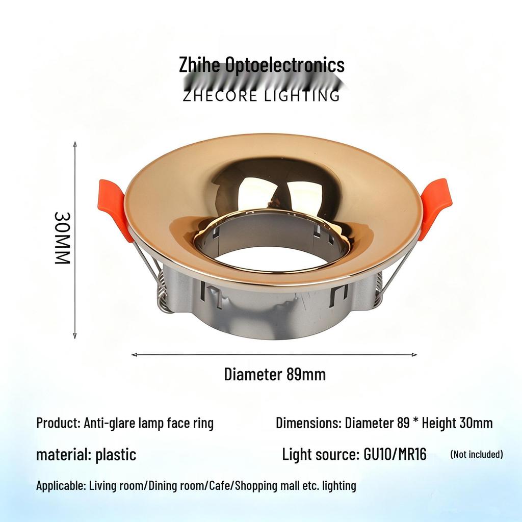 GU10 Высококачественный круглый корпус MR16 Потолочный встраиваемый спот Downlight