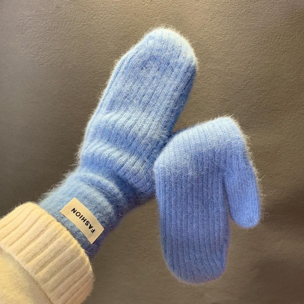 Plush Material Winter Warm Mittens Soft Fabric Cold Weather Gloves Soft Plush Soft Gloves Driving