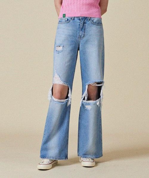HAINT Джинсы Wide Denim Лиза Винтаж