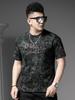 European Goods 2025 Summer New Men's Letter Print Rhinestone Short-Sleeve T-Shirt American Style Loose Trendy Casual Top
