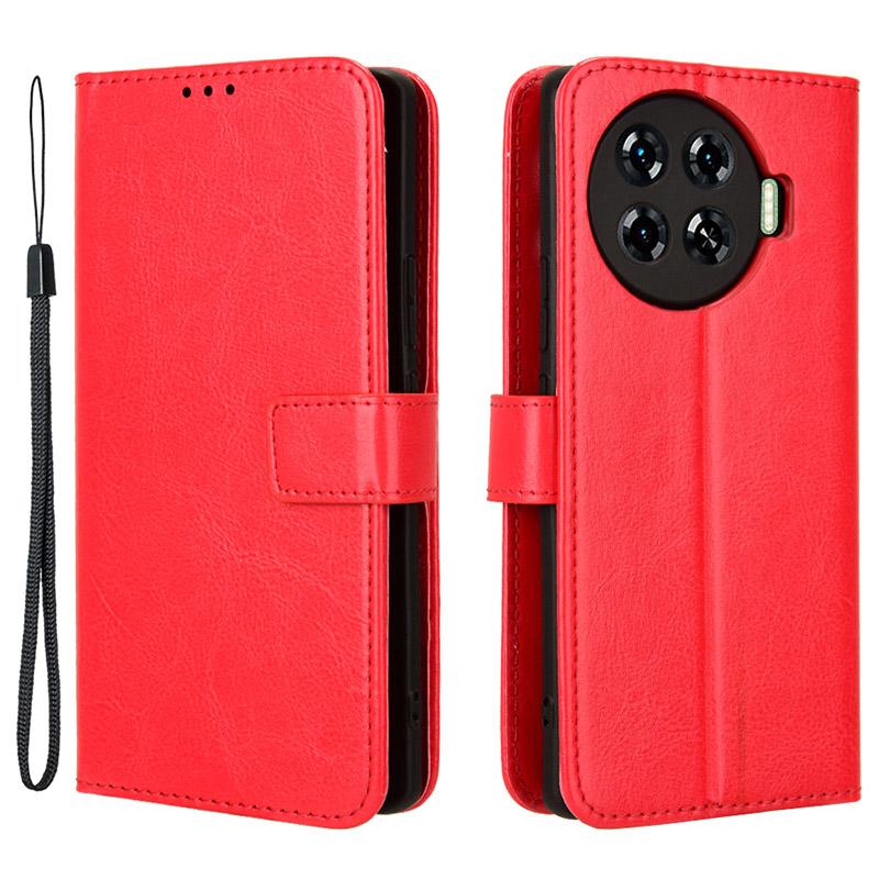 Для TECNO Spark 20 Pro+/KJ7 Чехол Текстура Crazy Horse Подставка Кожаный Чехол для Телефона