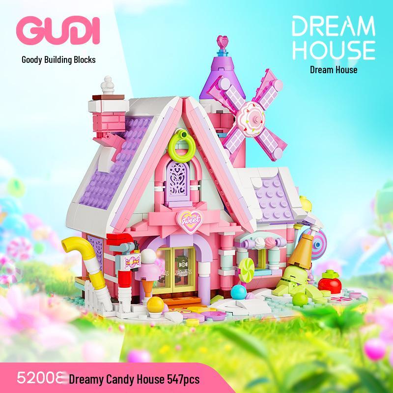 Gudi Educational Building Blocks: Coffee Shop Model Puzzle for Kids