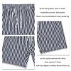 Мужские плавательные шорты Быстросохнущие Свободные Повседневные Модные С принтом в вертикальную полоску Мужские пляжные шорты Черные M