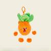 Jinnew Carrots Pumpkins  Screaming Vegetables Plush Keychain Pullstring With