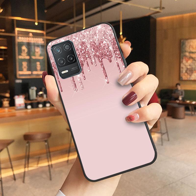 Розовый блестящий чехол для телефона OPPO Realme GT 2 Pro X2 Pro XT C25S 8 7 6 Pro 6i GT Master C3 C21 C21Y C11 X3 SuperZoom