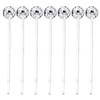 12pcs Reusable Discos Balls Glitter Drink Stirrers Swizzle Stick Coffee Beverage Stirrer for Mixing Cocktails Whiskey