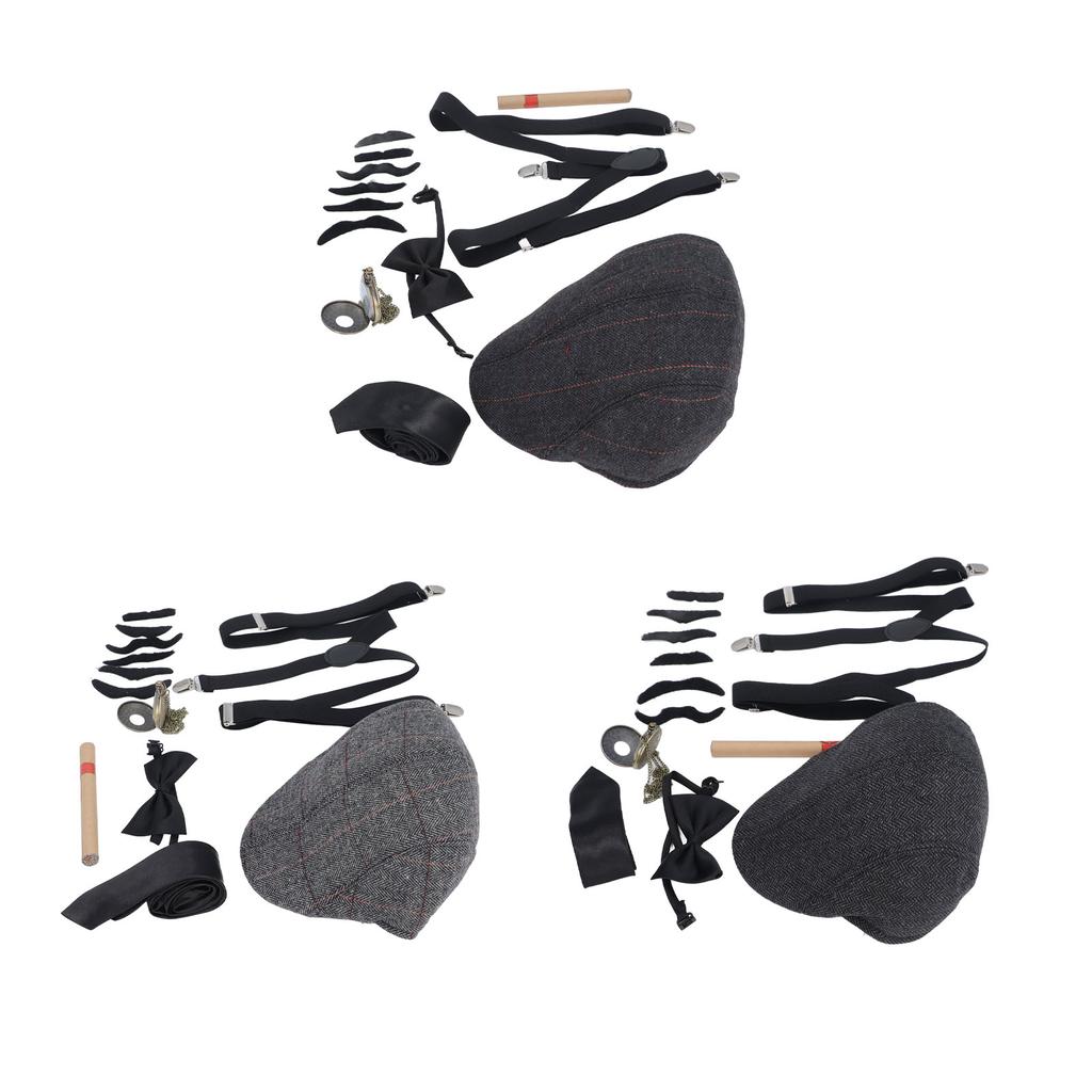 Детский костюм старика для косплея, регулируемый ремешок, самоклеящиеся бороды, аксессуары для костюма дедушки для P