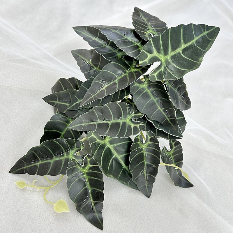 Bonsai Greenery Faux Featuring Maple And Alocasia Leaves For Hotel Decorate Room