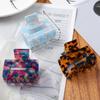 1PC Vintage Square Hair Clip Fashion Elegant Women Print Hair Claw Clips Hairpin Girls Headband Clips Ornament Hair Accessories