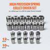 VEVOR CAT40 Collet Holder ER 16/32 Collet Set, 35 PCs, SLN FMB ER16/32 APU Tool Holders Spring Steel Collet Chucks with 10 Pull Studs and 3 Wrenches