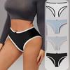 Lingerie Girls' Solid Color Underwear Pure Cotton Underwear Women's Triangle Underwear Low Waist Sexy Thread Underwear Panties