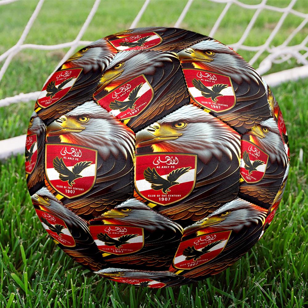 Al-ahly Fc Size 5 Soccer Balls, High-Quality, Anti-Slip, Protective Football, a Unique Gift Suitable for Birthdays, Christmas